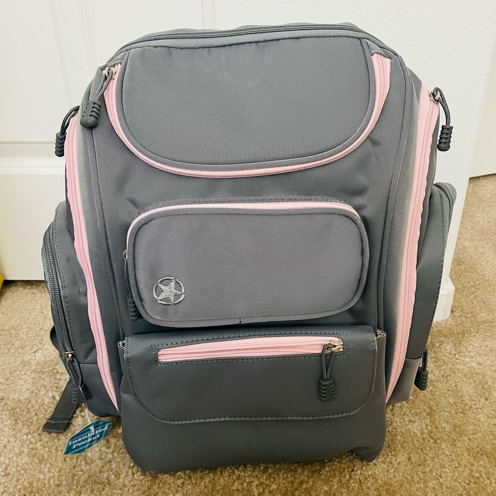 Jeep Backpack Diaper Bag - gray, one size